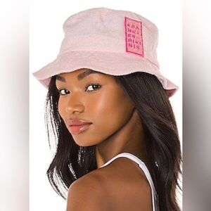 Frankie’s Bikinis Pink Jax Bucket Hat